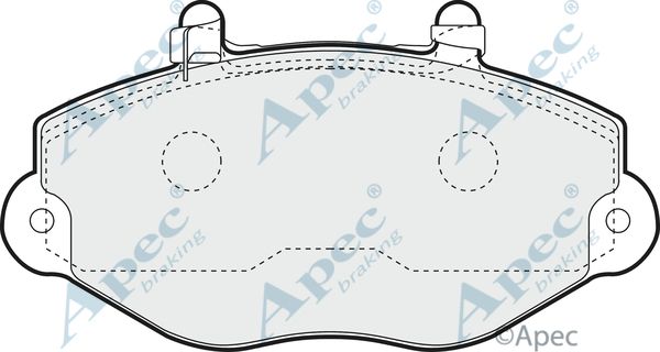 APEC BRAKING Комплект тормозных колодок, дисковый тормоз PAD1106